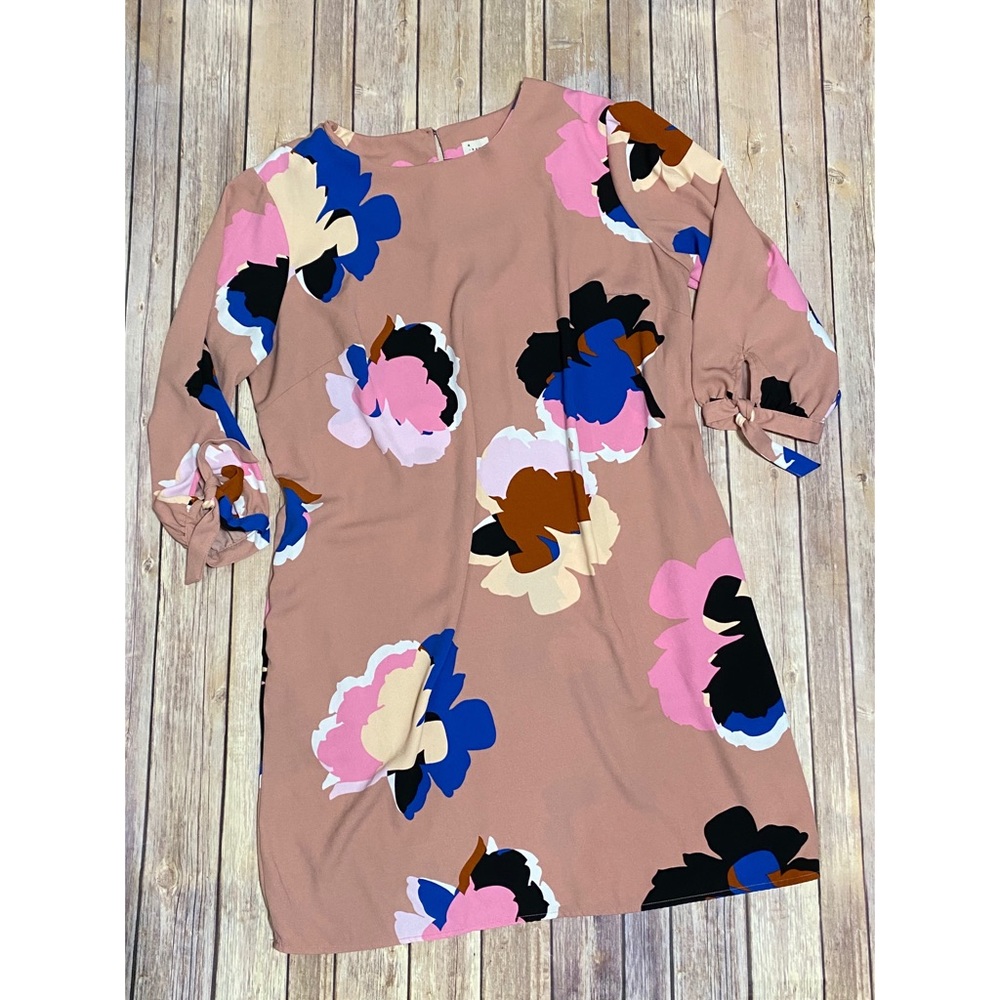A NEW DAY Floral 3/4 Sleeve Bush Pink Size XXL
